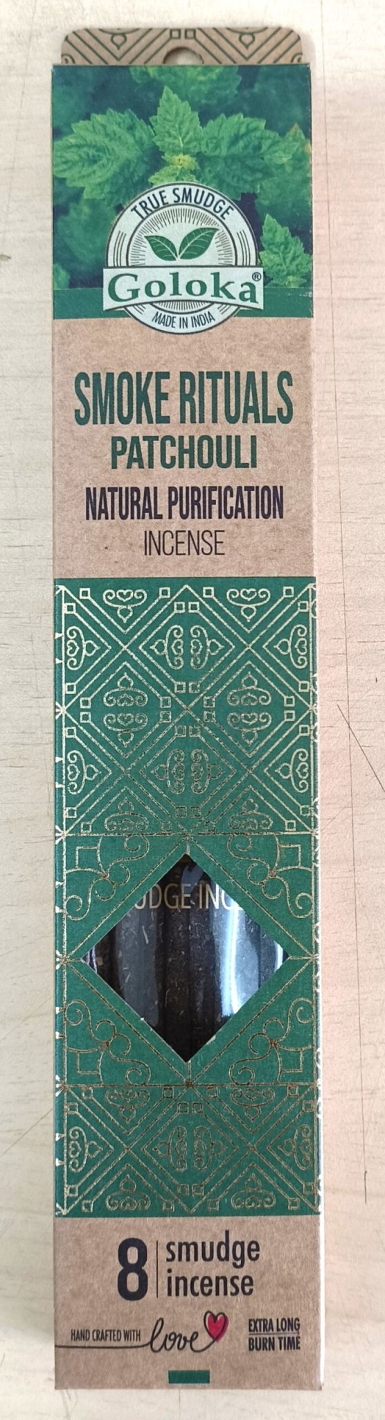 Goloka Smoke Rituals Patchouli Smudge Incense - 1st Stop Marshall's Health Shop, Gift Shop! - Heath and Natural Therapy New Brighton Christchurch - Naturopath