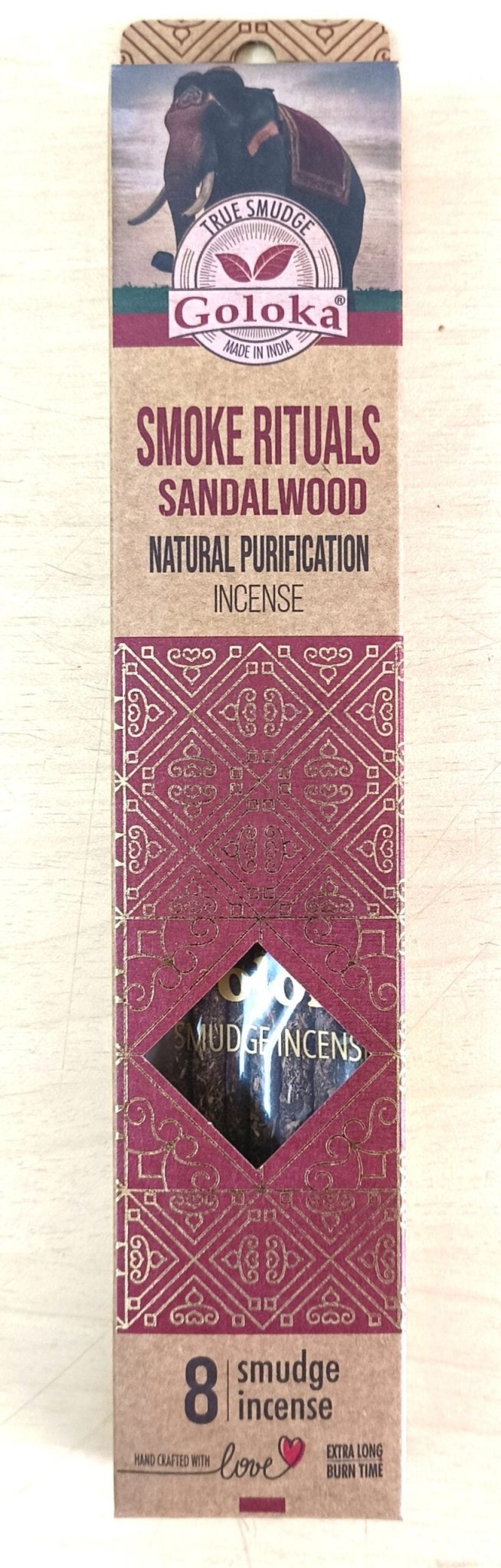 Goloka Smoke Rituals Sandalwood Smudge Incense - 1st Stop Marshall's Health Shop, Gift Shop! - Heath and Natural Therapy New Brighton Christchurch - Naturopath