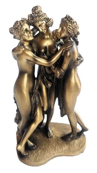 Greco Roman 3 Nymphs Figurines Bronze# - 1st Stop Marshall's Health Shop, Gift Shop! - Heath and Natural Therapy New Brighton Christchurch - Naturopath#