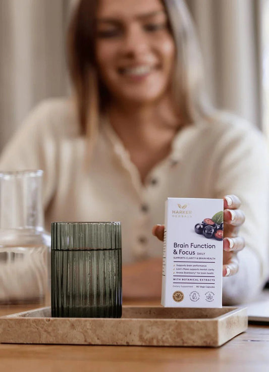 Harker Herbals Brain Function & Focus 90 Vege Capsules - MarshallsHealthShop