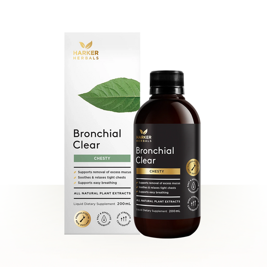 Harker Herbals Bronchial Clear 200ml - 1st Stop Marshall's Health Shop, Gift Shop! - Heath and Natural Therapy New Brighton Christchurch - Naturopath