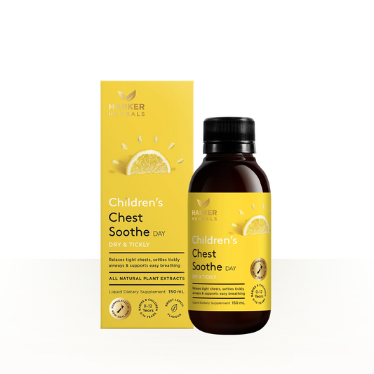 Harker Herbals Children's Chest Soothe Day 150ml - 1st Stop Marshall's Health Shop, Gift Shop! - Heath and Natural Therapy New Brighton Christchurch - Naturopath