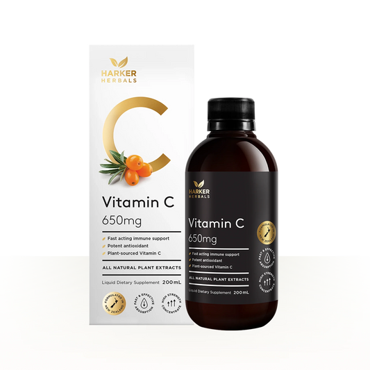 Harker Herbals Vitamin C 650mg 200ml - 1st Stop Marshall's Health Shop, Gift Shop! - Heath and Natural Therapy New Brighton Christchurch - Naturopath