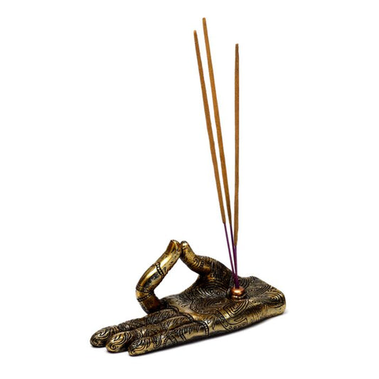 Henna Buddha Hand Ashcatcher Incense Stick Burner
Height 5.5cm Width 14.5cm Depth 6cm
1st Stop, Marshall's Health Shop, Gift Shop!
SKU: BUD387