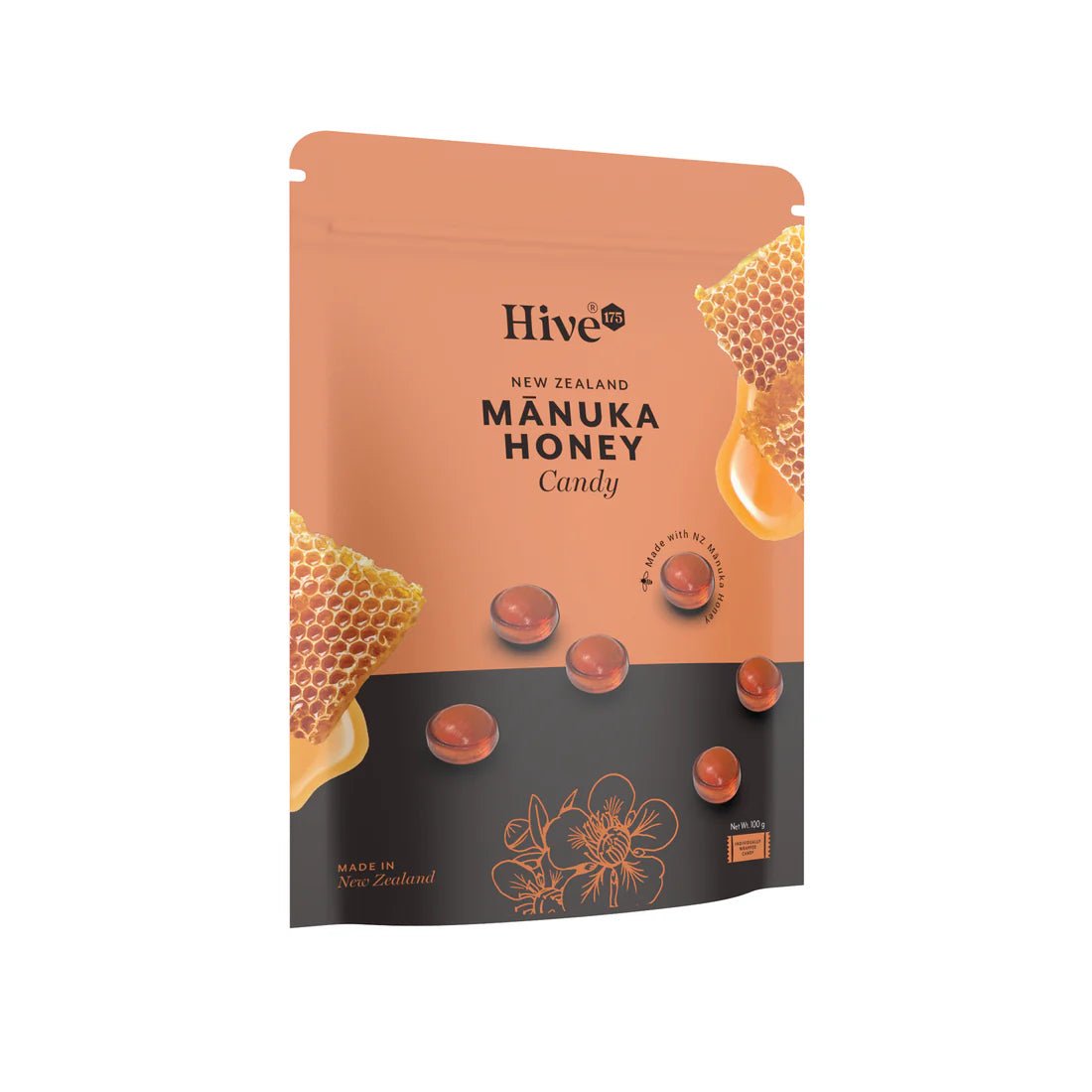 Hive 175 Manuka Candy 100g Bag - MarshallsHealthShop