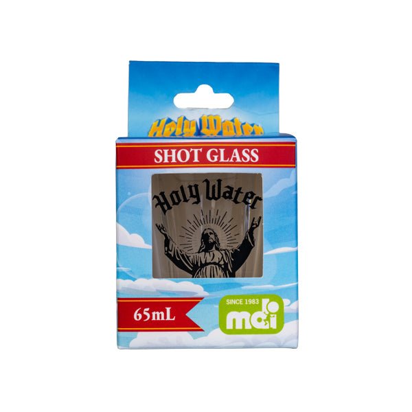 Holy Water Shot Glass
DESCRIPTION
Bold “Holy Water” design with saintly silhouette artwork
Holds 65mL – more than enough for a miraculous pour
Perfect mix of humor and style – great for party convo starters
Fun gift for birthdays, housewarmings, or cheeky collectors
Raise your glass and your spirits! The Holy Water Shot Glass serves up a dose of humor with every sip. 1st Stop, Marshall's Health Shop, Gift Shop!