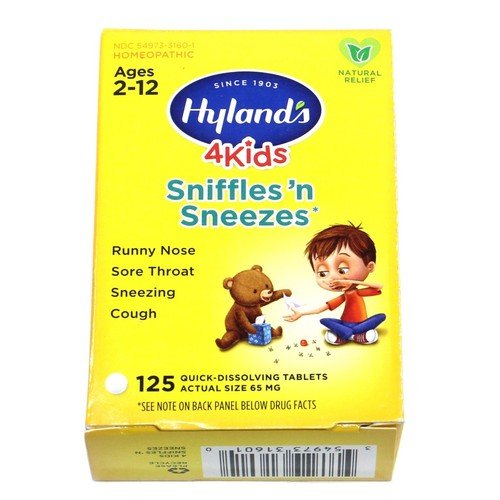 HYLANDS Sniffles n Sneezes 4 Kids 125 tabs - 1st Stop Marshall's Health Shop, Gift Shop! - Heath and Natural Therapy New Brighton Christchurch - Naturopath