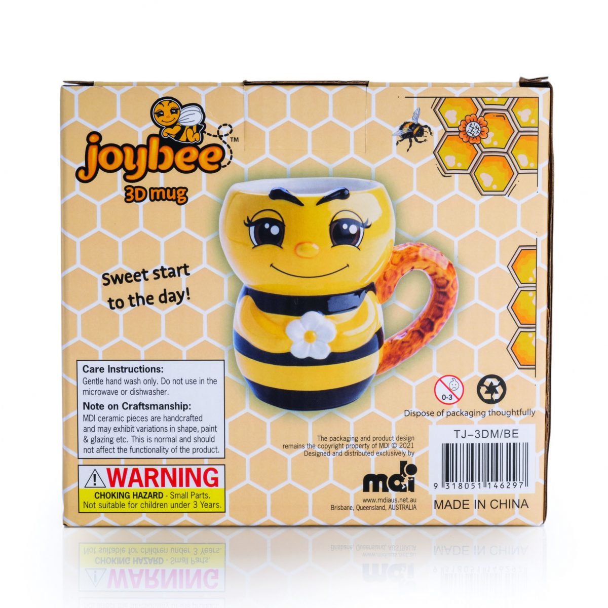 JoyBee 3D Mug - 1st Stop Marshall's Health Shop, Gift Shop! - Heath and Natural Therapy New Brighton Christchurch - Naturopath