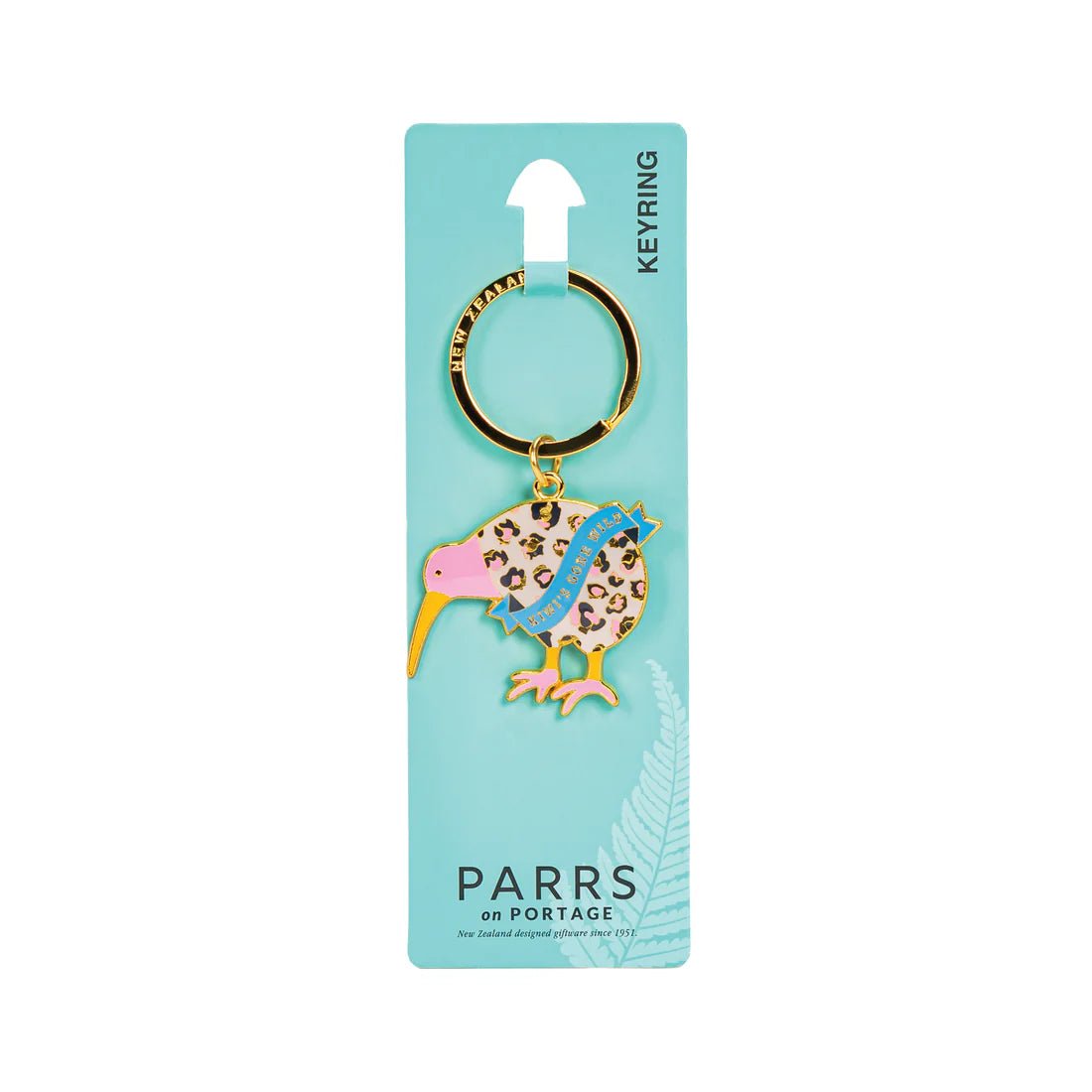 Keyring Leopard Print Kiwi - MarshallsHealthShop