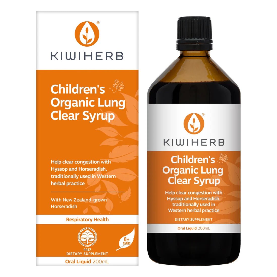 KIWIHERB Children's Organic Lung Clear Syrup - 1st Stop Marshall's Health Shop, Gift Shop! - Heath and Natural Therapy New Brighton Christchurch - Naturopath