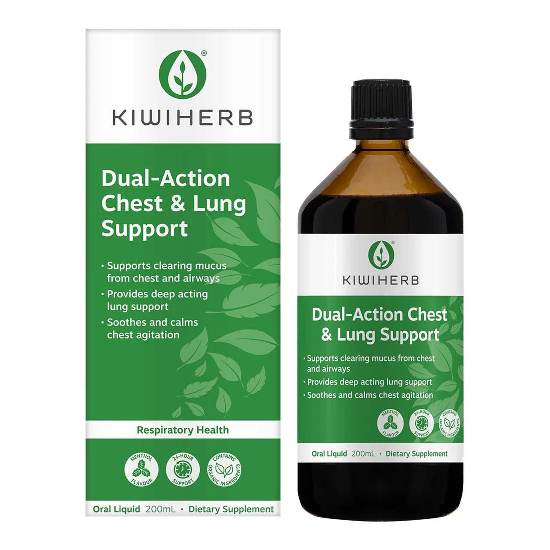 KIWIHERB Dual - Action Chest & Lung Support - 1st Stop Marshall's Health Shop, Gift Shop! - Heath and Natural Therapy New Brighton Christchurch - Naturopath