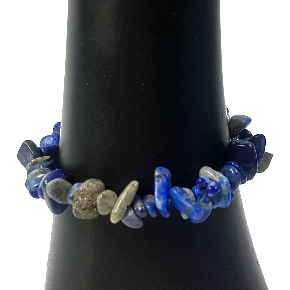Lapis Lazuli Chip Bracelet 5mm - MarshallsHealthShop