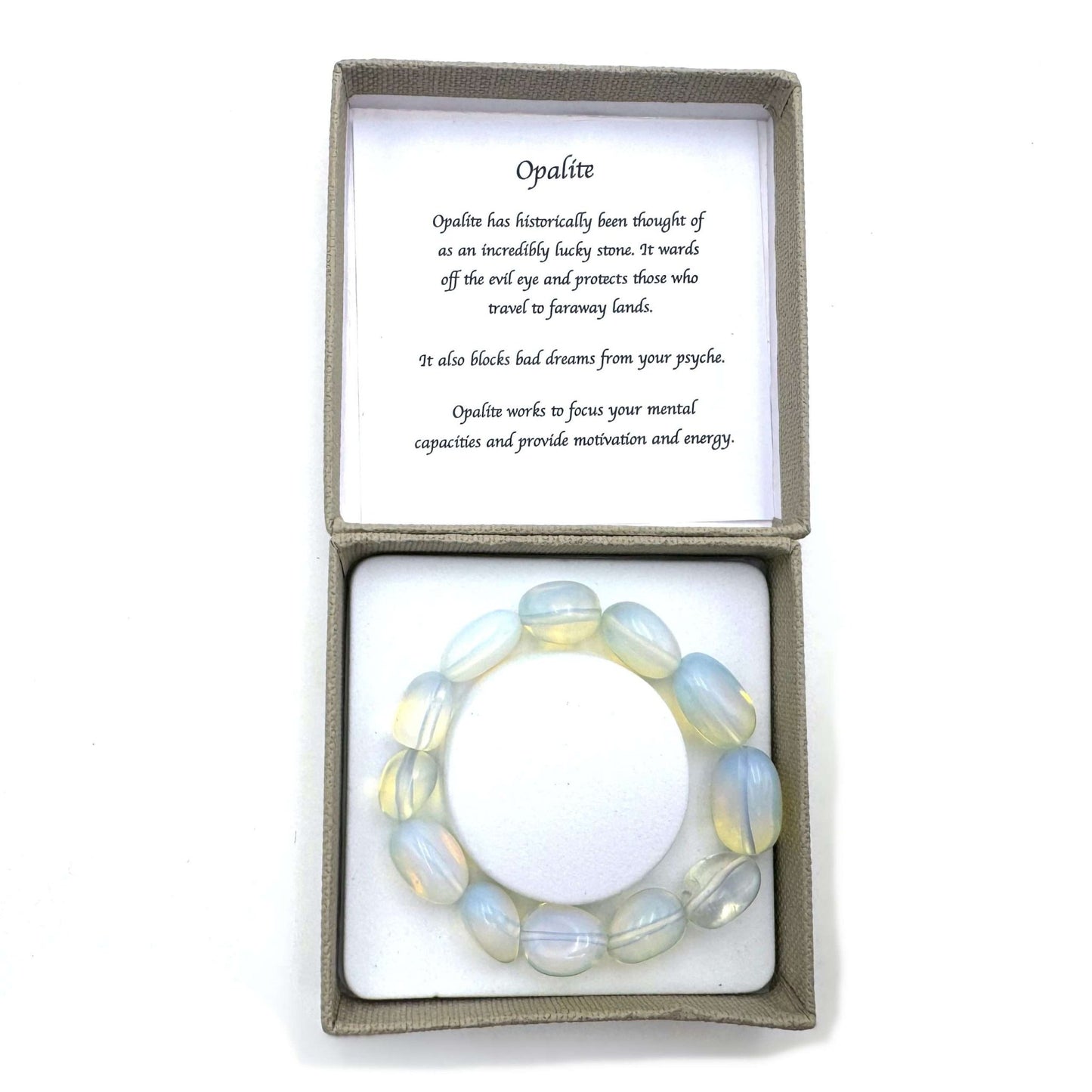 Large Beaded Bracelet Opalite - MarshallsHealthShop