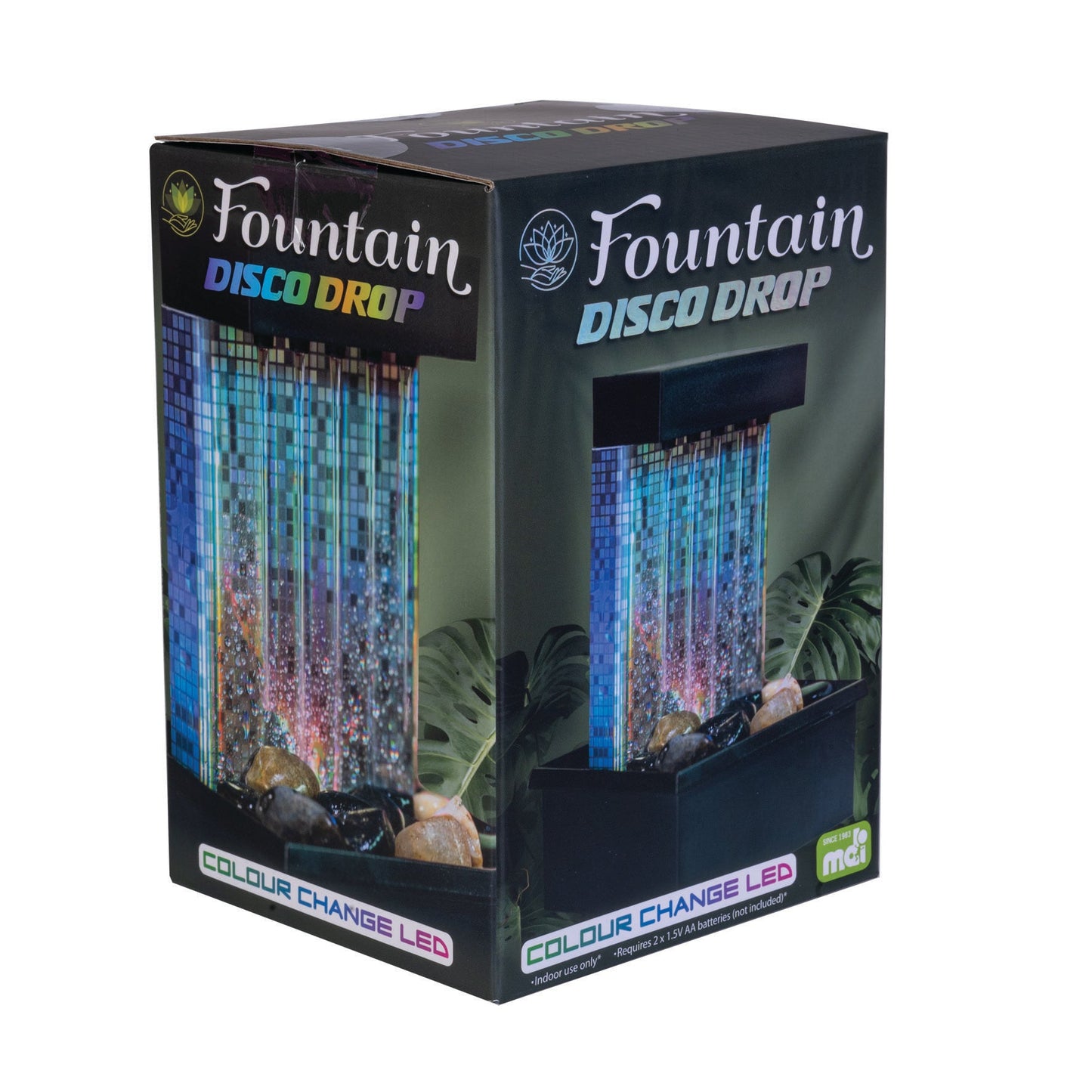 LED Disco Back Drop Water Feature Fountain - MarshallsHealthShop