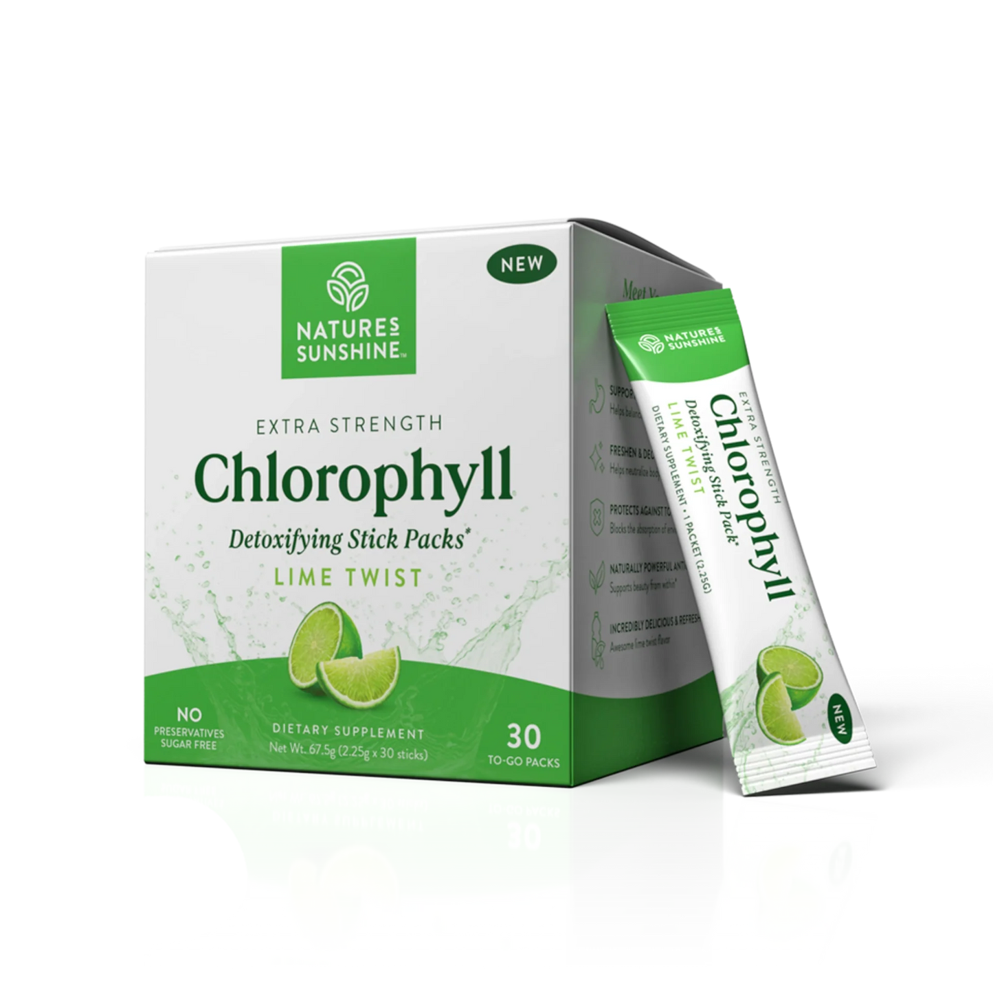 Natures Sunshine Chlorophyll Stick Pack 30's