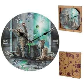 Lisa Parker Hubble Bubble Cat Kitten Picture Clock - 1st Stop Marshall's Health Shop, Gift Shop! - Heath and Natural Therapy New Brighton Christchurch - Naturopath