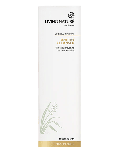 Living Nature Sensitive Cleanser 100ml
Living Nature's certified natural sensitive skincare range is clinically proven to be non-irritating; the soap-free and fragrance free simplicity of pH-balanced ingredients creates a beautifully mild, non-stripping cleanser. Organic virgin coconut oil and Harakeke flax extract provide moisturising and antibacterial benefits and gently remove makeup and skin debris without irritation, even on very dry or sensitive skin.1st Stop, Marshall's Health Shop!