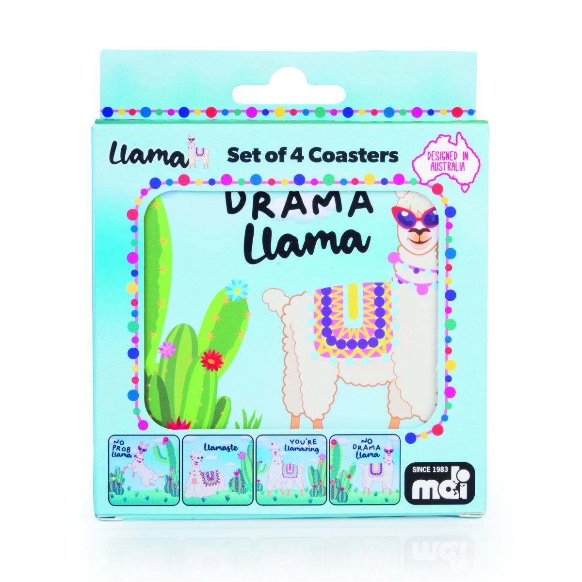 Llama Coasters - MarshallsHealthShop