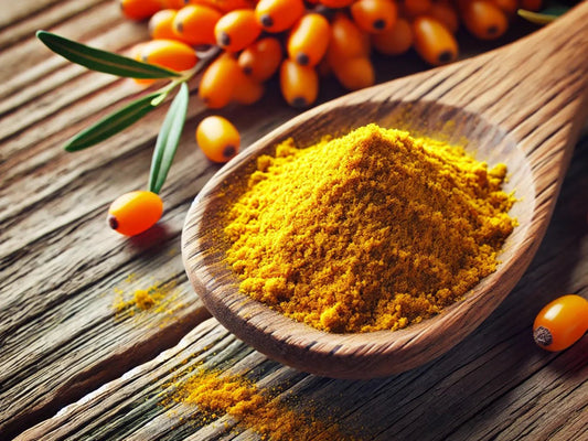 Matakana Organic Sea Buckthorn Juice Powder 100g - 1st Stop Marshall's Health Shop, Gift Shop! - Heath and Natural Therapy New Brighton Christchurch - Naturopath