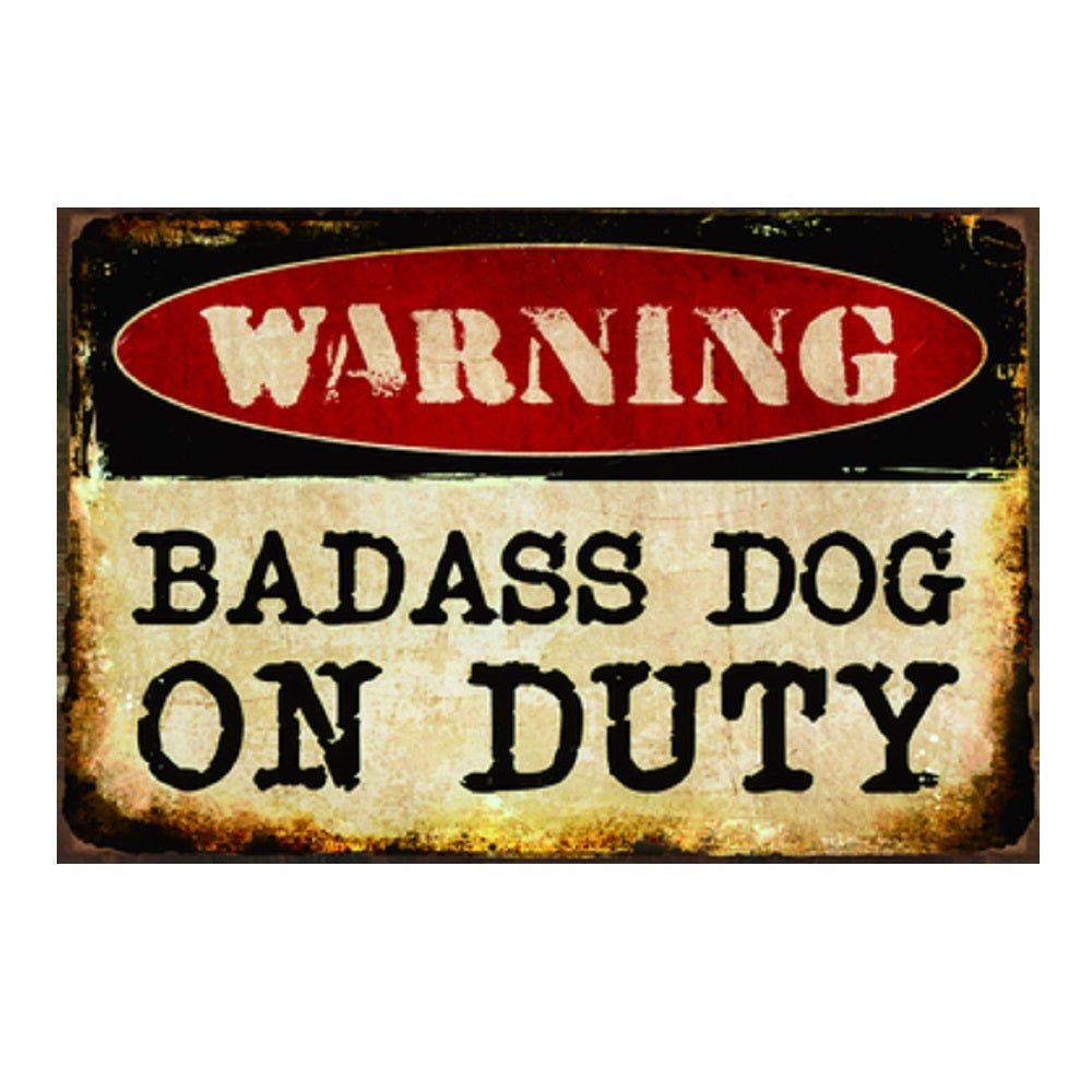 Metal Wall Art Bad Ass Dog - MarshallsHealthShop