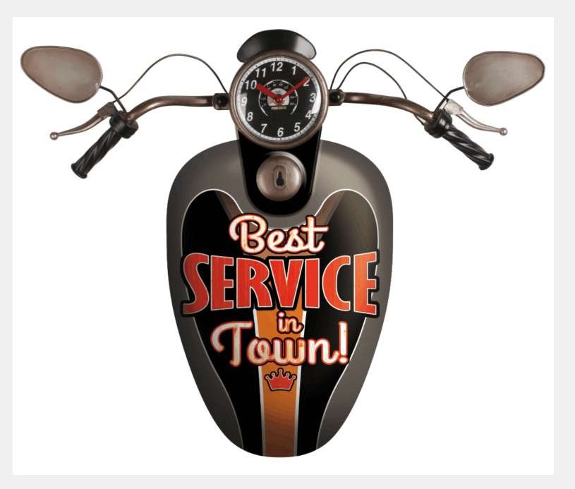 Metal Wall Art Best Service in Town Motorbike - MarshallsHealthShop