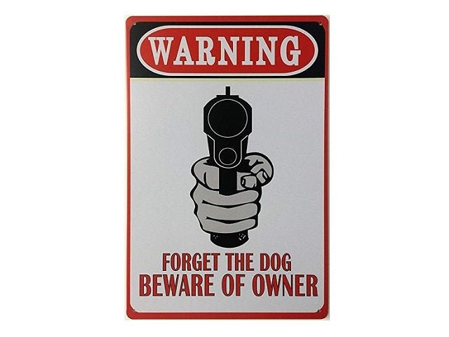Metal Wall Art Beware of Owner - MarshallsHealthShop