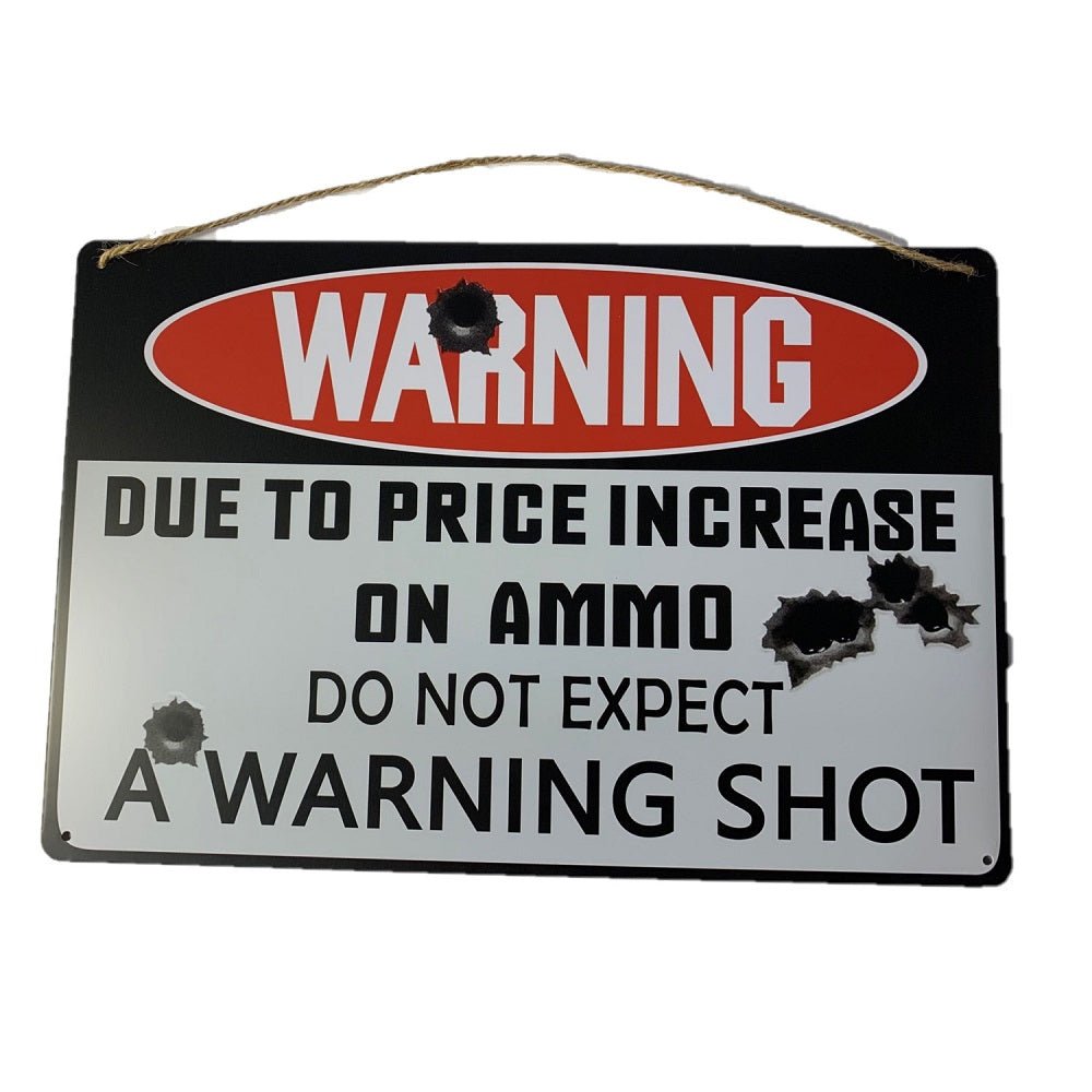 Metal Wall Art No Warning Shot - MarshallsHealthShop