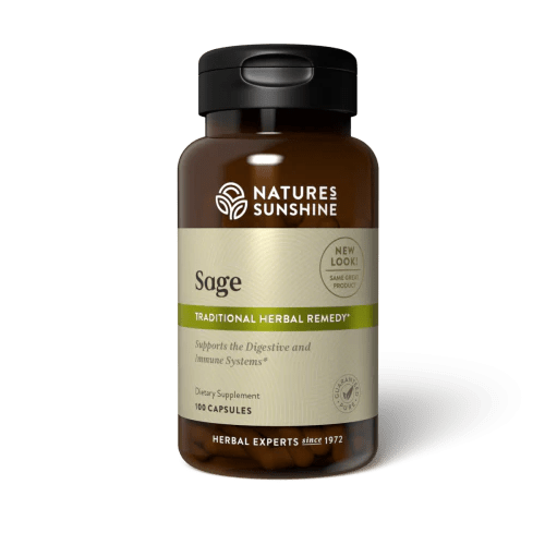 Natures Sunshine Sage 100 Capsules - MarshallsHealthShop