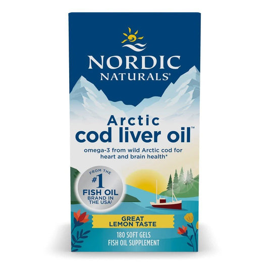 NORDIC Arctic Cod Liver Oil Lemon Soft Gels - MarshallsHealthShop