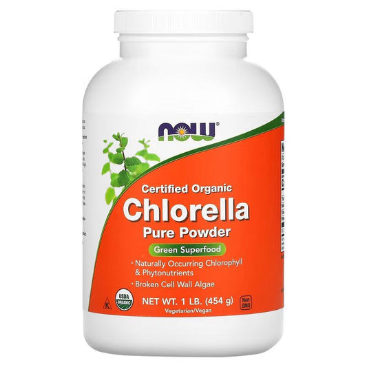 NOW Foods Chlorella Certified Organic Powder - 1st Stop Marshall's Health Shop, Gift Shop! - Heath and Natural Therapy New Brighton Christchurch - Naturopath