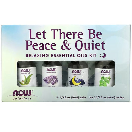 NOW Foods Essential Oil Let There Be Peace & Quiet Kit - 1st Stop Marshall's Health Shop, Gift Shop! - Heath and Natural Therapy New Brighton Christchurch - Naturopath