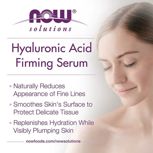NOW Foods Hyaluronic Firming Serum 30ml - 1st Stop Marshall's Health Shop, Gift Shop! - Heath and Natural Therapy New Brighton Christchurch - Naturopath