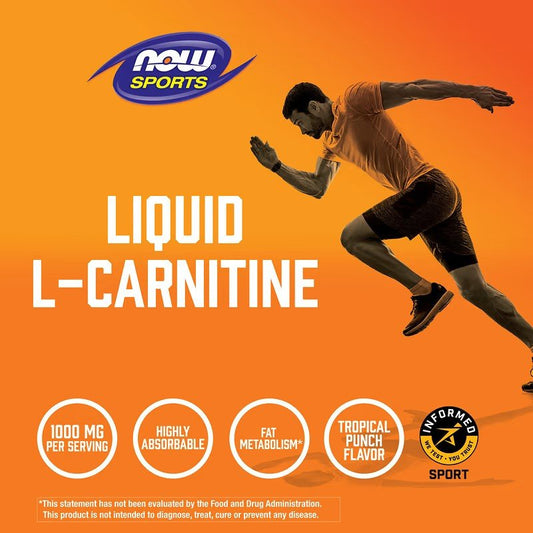 NOW Foods L - Carnitine Tropical Punch 1000mg 473ml - 1st Stop Marshall's Health Shop, Gift Shop! - Heath and Natural Therapy New Brighton Christchurch - Naturopath