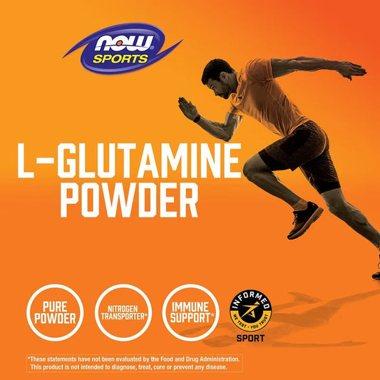 NOW Foods L - Glutamine 454g Powder - 1st Stop Marshall's Health Shop, Gift Shop! - Heath and Natural Therapy New Brighton Christchurch - Naturopath