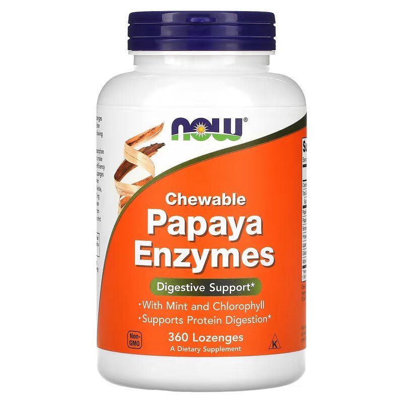 NOW Foods Papaya Enzyme - 1st Stop Marshall's Health Shop, Gift Shop! - Heath and Natural Therapy New Brighton Christchurch - Naturopath