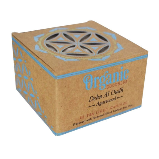 Organic Goodness Dehn Al Oudh Tealight Candles - MarshallsHealthShop