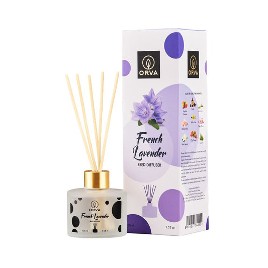 Orva French Lavender Reed Diffuser 100ml - 1st Stop Marshall's Health Shop, Gift Shop! - Heath and Natural Therapy New Brighton Christchurch - Naturopath