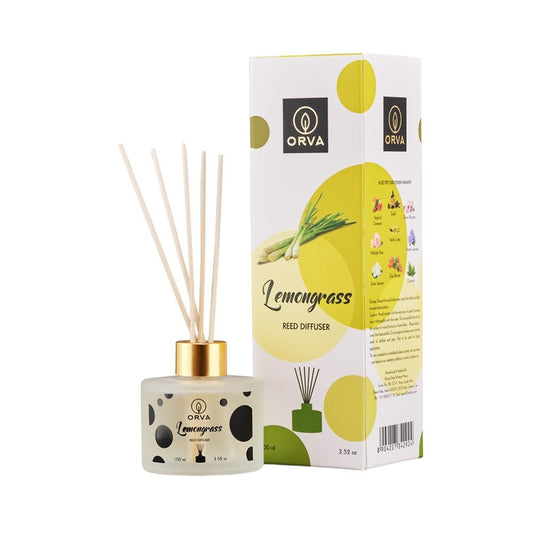 Orva Lemongrass Reed Diffuser 100ml - 1st Stop Marshall's Health Shop, Gift Shop! - Heath and Natural Therapy New Brighton Christchurch - Naturopath