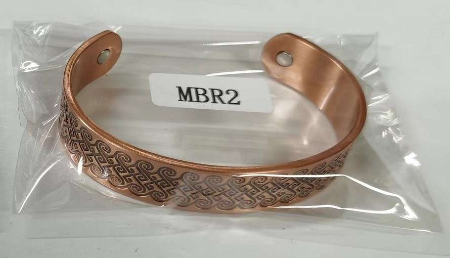 Magnetic Copper Bracelet Koru Swirl