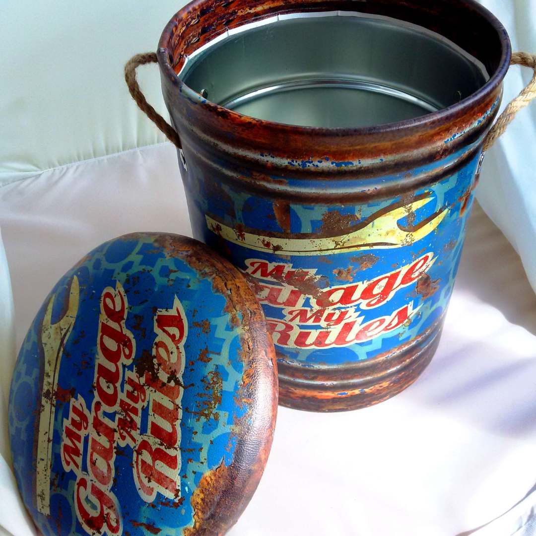 Padded Storage Bins & Stools My Garage - MarshallsHealthShop