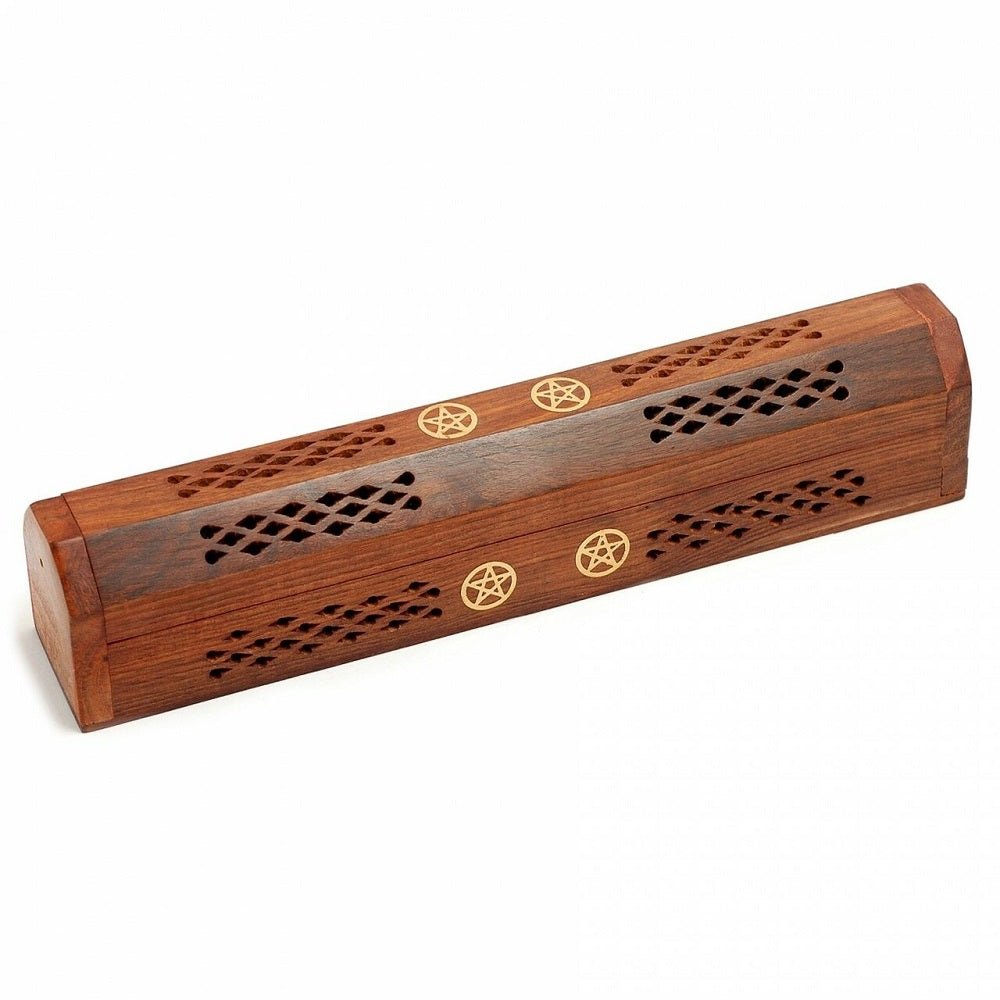 Pentacle 2 Box Incense Burner 12 inch - MarshallsHealthShop