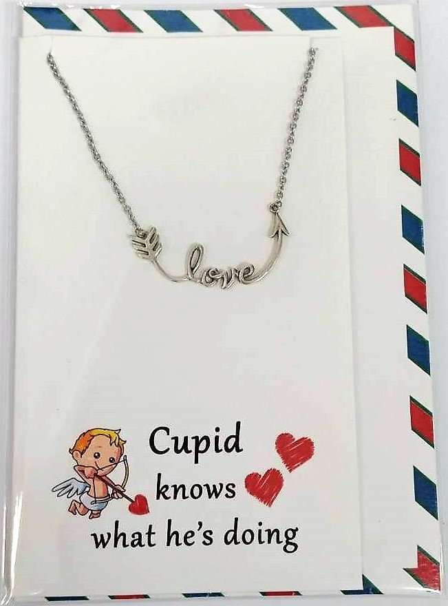 Pewter Pendant Love Card Envelope - MarshallsHealthShop