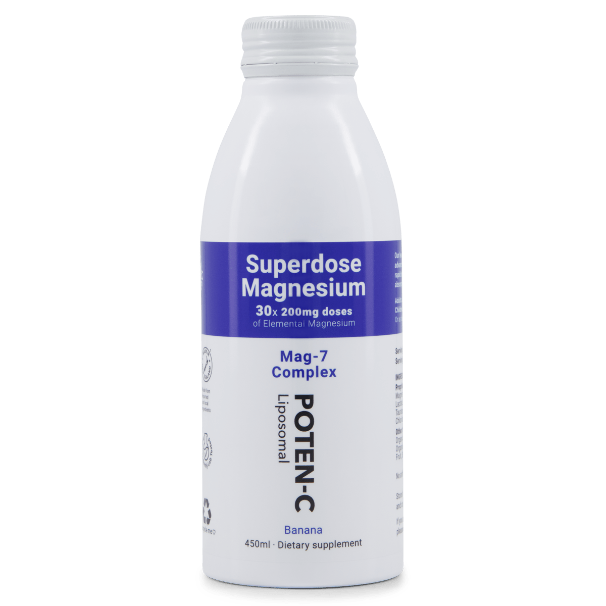 Poten - C Magnesium Liposomal 200mg Mag - 7 Complex - MarshallsHealthShop