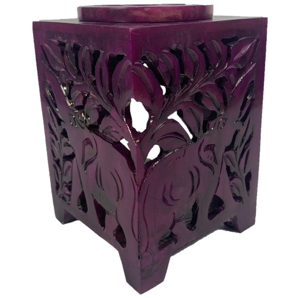 Purple Square Oil Burner - MarshallsHealthShop