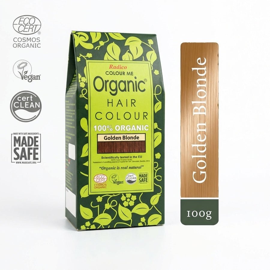 Radico Organic Hair Colour Golden Blonde - 1st Stop Marshall's Health Shop, Gift Shop! - Heath and Natural Therapy New Brighton Christchurch - Naturopath