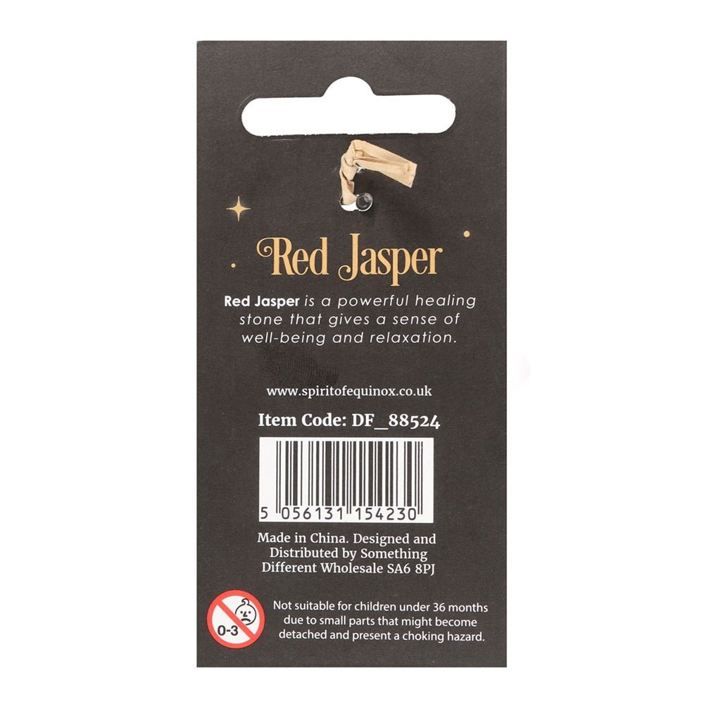 Red Jasper Mushroom Keyring - MarshallsHealthShop