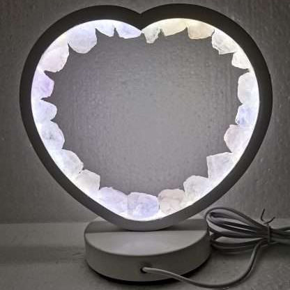 Rose Quartz Crystal LED USB Table Lamp - MarshallsHealthShop