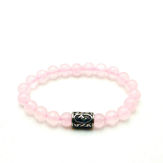Rune Bracelet Rose Quartz Jera - MarshallsHealthShop