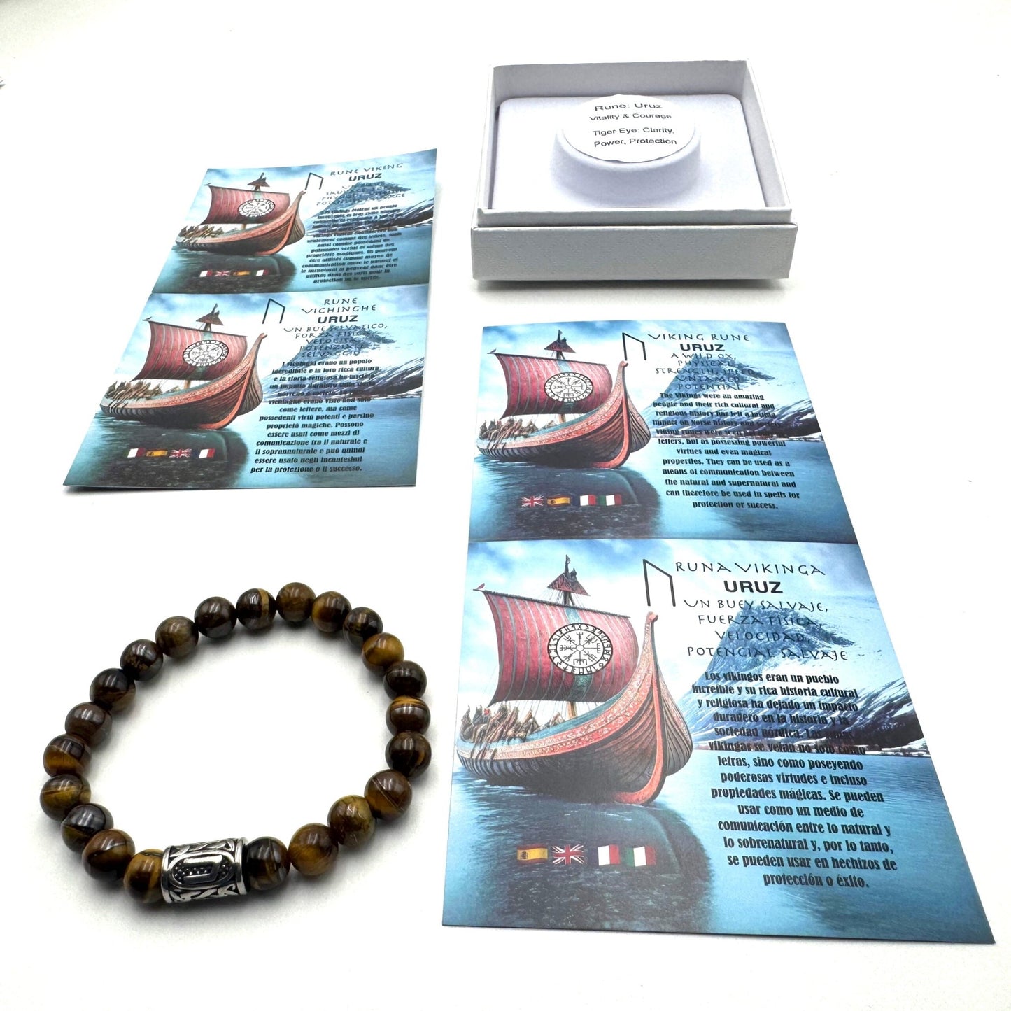 Rune Bracelet Tiger Eye Uruz - MarshallsHealthShop