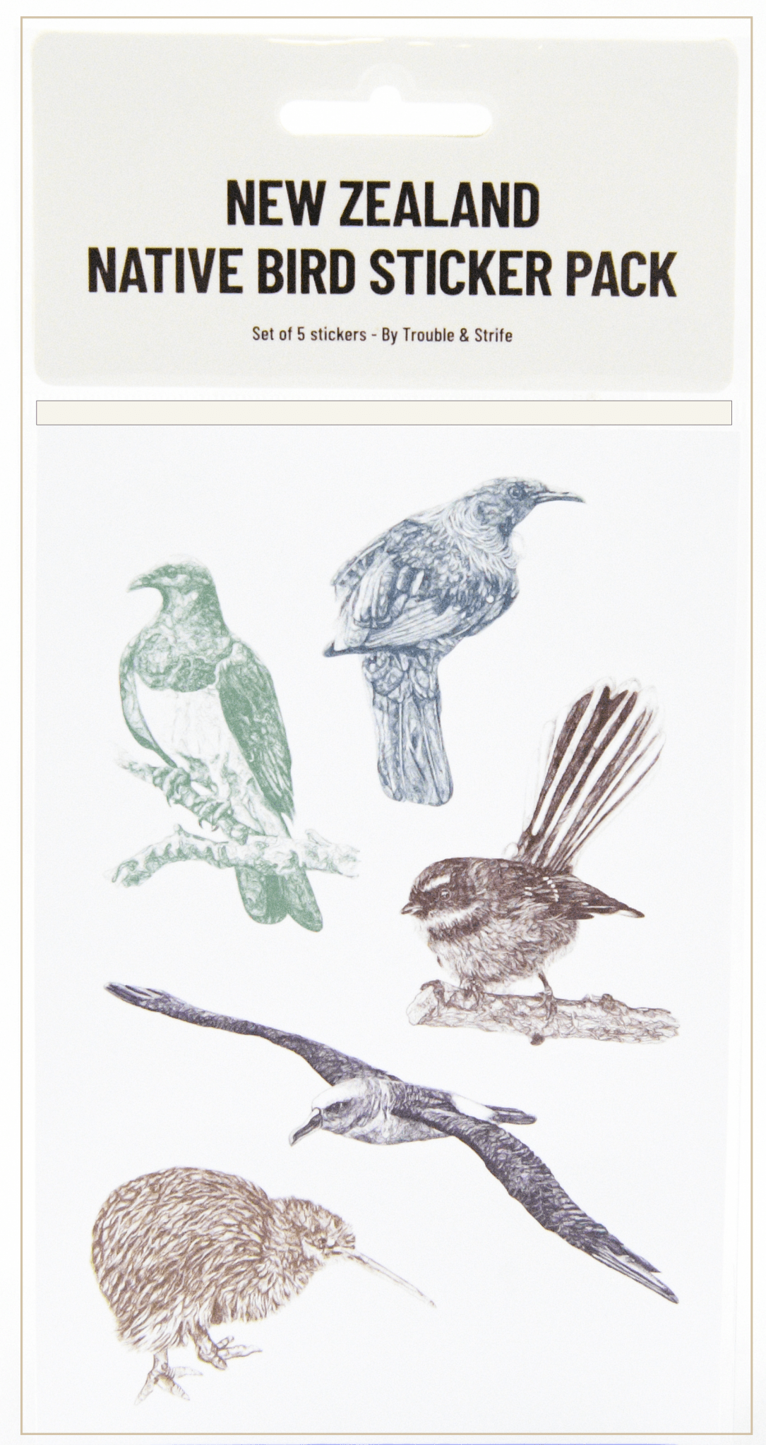 Salisbury NZ Native Birds Sticker - MarshallsHealthShop